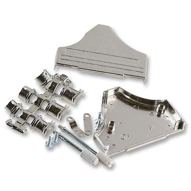 MH Connectors MHDM35 D-Sub-Gehäuse gewinkelt, 37-polig, Silber, Größe C, aus Zink