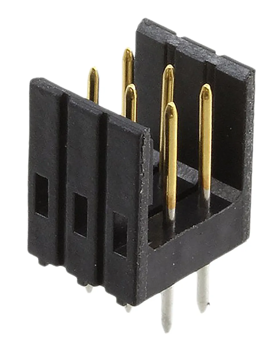 TE Connectivity AMPMODU MOD II Leiterplatten-Stiftleiste Gerade, 6-polig / 2-reihig, Raster 2.54mm, Platine-Platine,