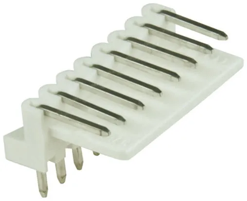 Molex Mini-Latch Stiftleiste gewinkelt, 8-polig / 1-reihig, Raster 2.5mm, Kabel-Platine, Lötanschluss-Anschluss, 3.0A,