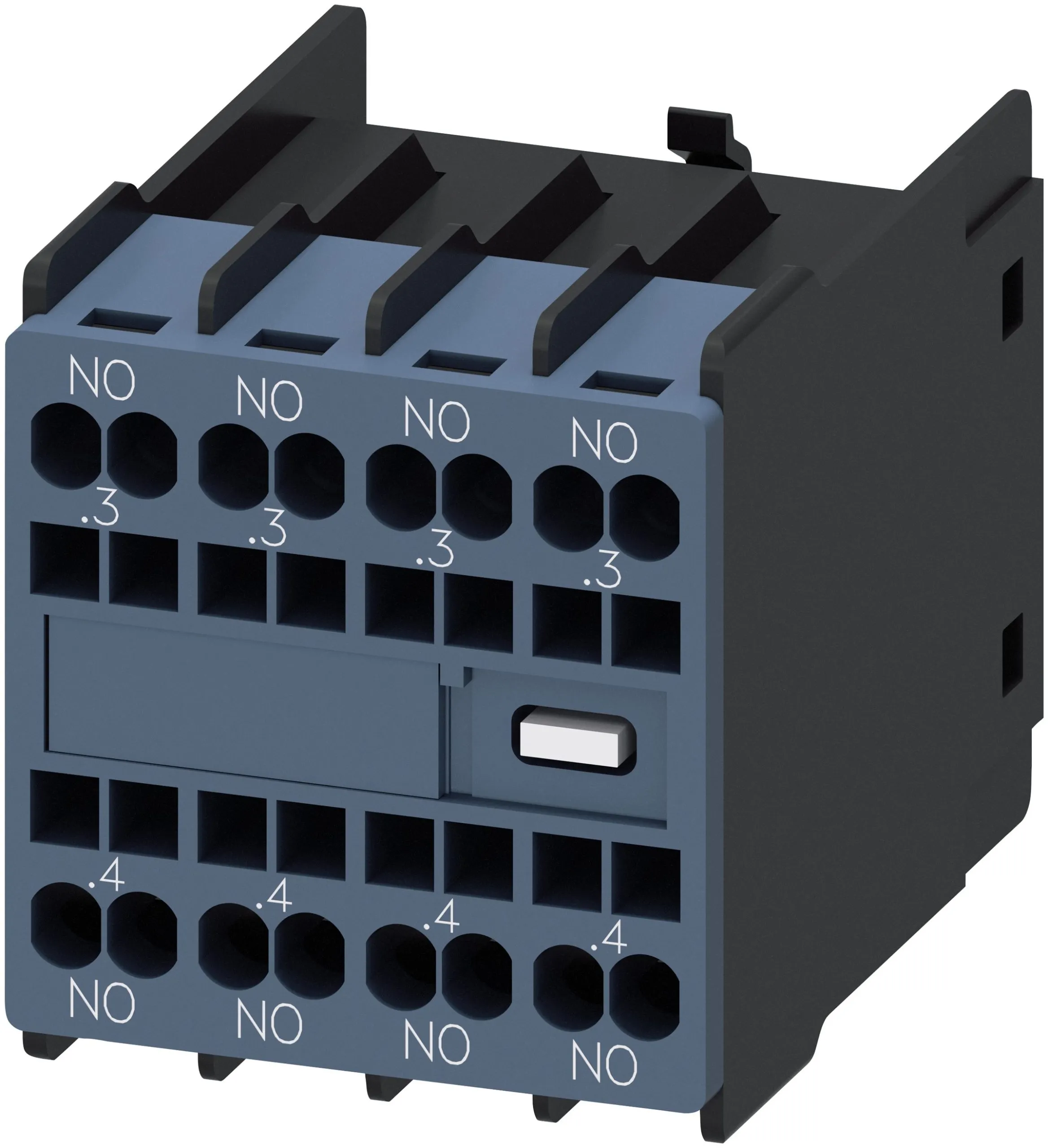 Siemens 3RH2 Hilfskontakt 4-polig Sirius Innovation, 4 Schließer Schnappbefestigung mit Federkraft-Anschluss Anschluss