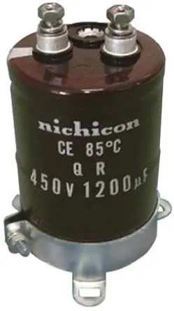 Nichicon QR, Schraub Aluminium-Elektrolyt Kondensator 820μF ±20% / 450V dc, Ø 35mm x 110mm, +85°C
