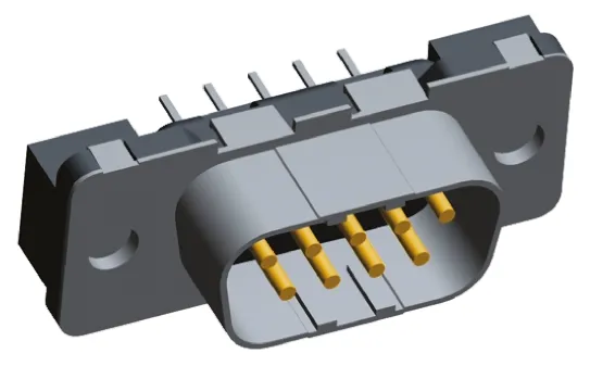 TE Connectivity Amplimite HDP-20 Sub-D Steckverbinder Stecker , 9-polig / Raster 2.74mm, Durchsteckmontage  Lötanschluss