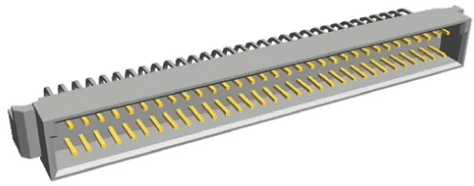 TE Connectivity Eurocard C2 DIN 41612-Steckverbinder Stecker gewinkelt, 64-polig / 3-reihig, Raster 2.54mm Lötanschluss