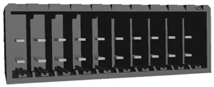 TE Connectivity Dynamic 3000 Leiterplatten-Stiftleiste Gerade, 20-polig / 2-reihig, Raster 5.08mm, Kabel-Platine,