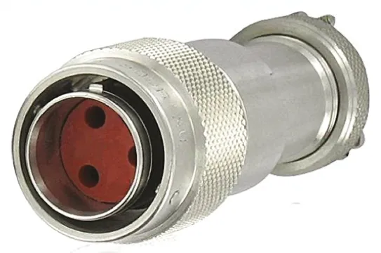 Souriau 8N45 11 Rundsteckverbinder Buchse 3-polig / 11.0A Kabelmontage, Crimpanschluss IP68, IPX6