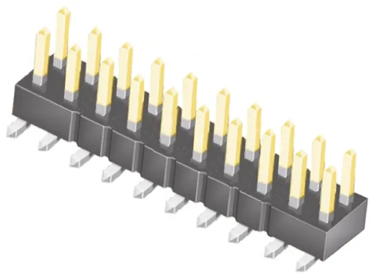 Samtec TSM Stiftleiste Gerade, 20-polig / 2-reihig, Raster 2.54mm, Platine-Platine, Kabel-Platine,