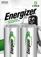 Energizer D Akku NiMH 1.2V, 2.5Ah  geringe Selbstentladung