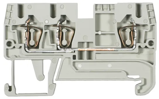 Wieland WKFN Reihenklemme Einfach Grau, 2.5mm², 800 V / 24A, Klemmanschluss