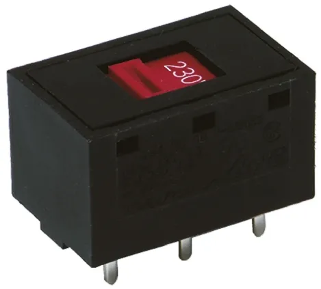 C & K Schiebeschalter, 2-poliger Wechsler THT 5 A @ 250 V ac, PC-Anschluss