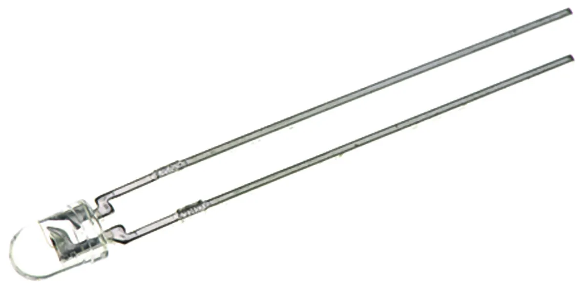 Broadcom THT LED Blau 3,2 V, 40 ° 3 mm (T-1)