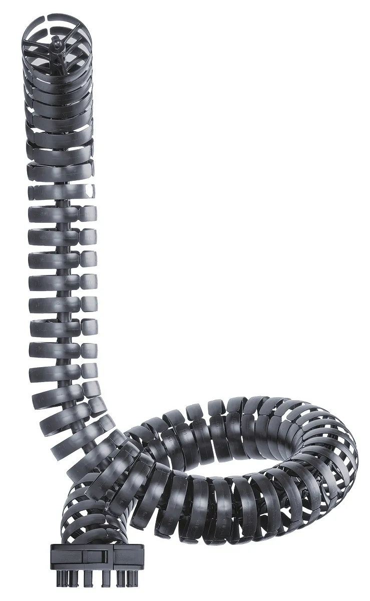 Igus TRL Triflex 3D-Kette Schwarz, Ø 81 mm Igumid NB, Länge 1m, Seitenwand Flexibel