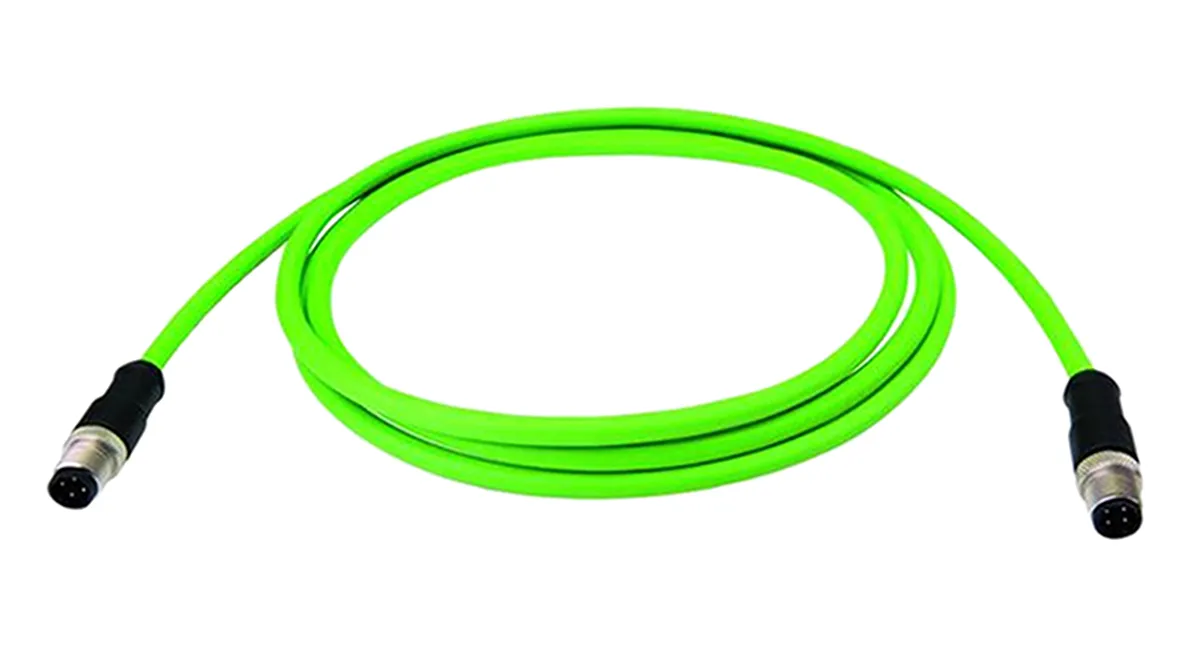 Telegartner konfektioniertes Sensorkabel 4-adrig, Stecker gerade / M12 Stecker gerade, Länge 7.5m