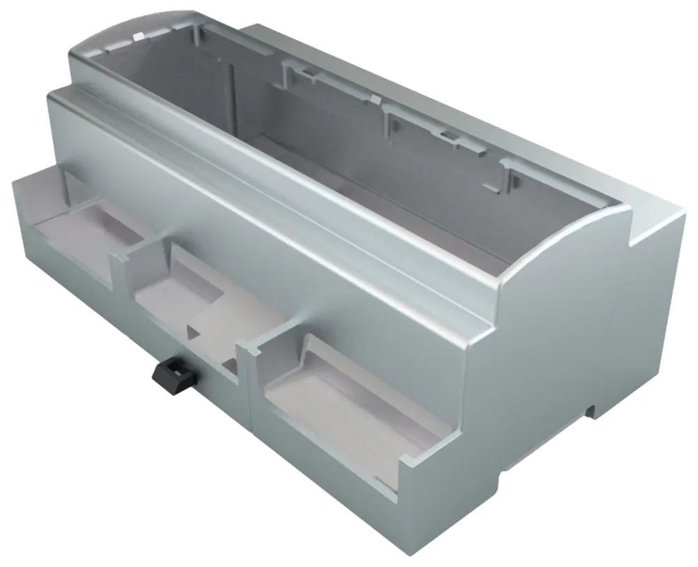 Italtronic DIN-Schienengehäuse, 90 x 53mm, Geh.Mat. ABS, Polycarbonat, Hutprofil, Grau, Modulares Gehäuse, Serie