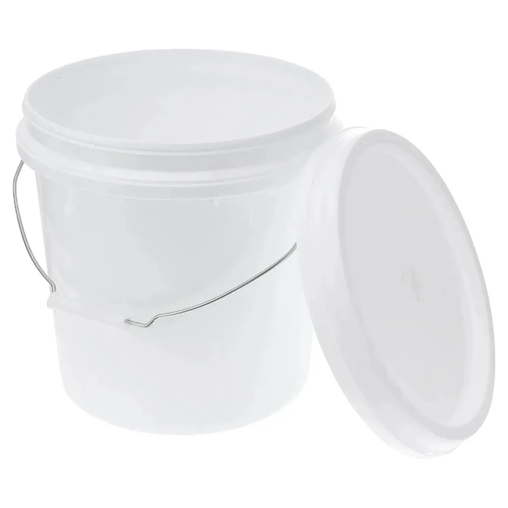 3 Gallon Bucket 10L Cleaning Bucket Pail Bucket Handle Lid Round Industrial Bucket Mopping