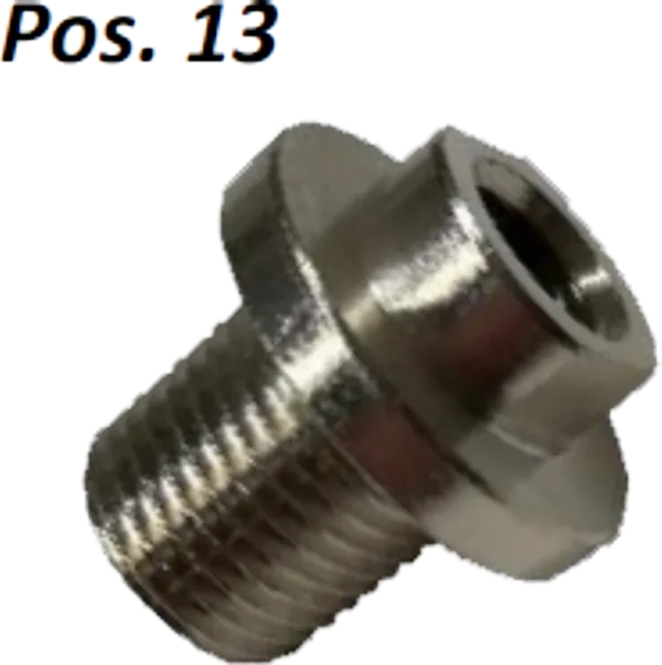 Schutzgasdurchgang Ø 15 mm mit Gewinde M 16 x 1,5; M10x1 IG