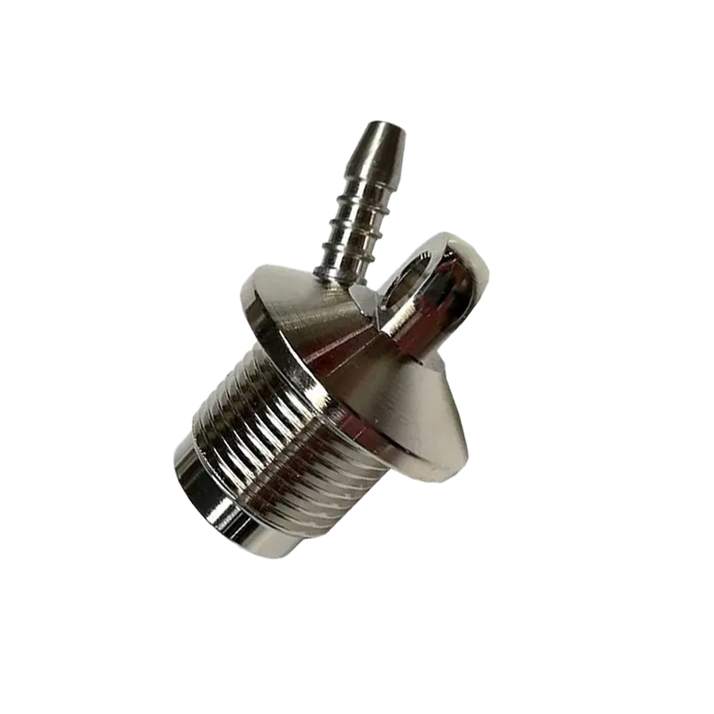 JA - Schutzgas - Baukasten -System / Schutzgaseintritt Ø 15 mm mit Gewinde (M 16 x 1,5/15) 34 mm lg.