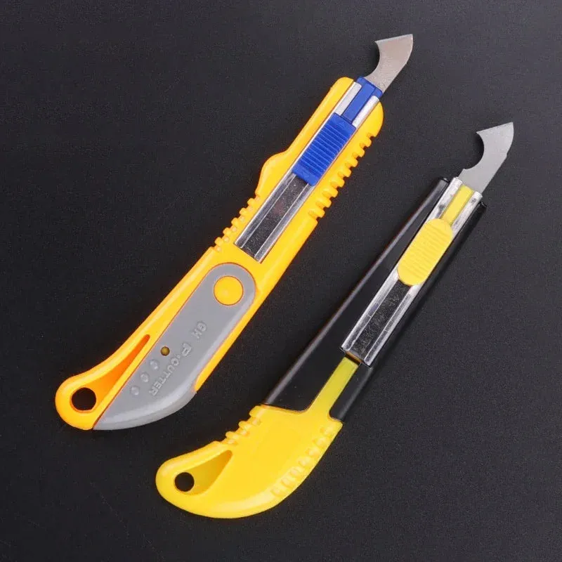 1pc Professional Utility Hook Knife Precision Cutting Tools with 10 Blades – Precision Cutter for Acrylic, Plastic, Cardboard, and Plexiglass