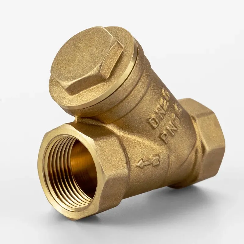 1/2" 3/4" 1" 1 1/2" Y Mesh Strainer Female Threads Filter Valve Water Oil Plumbing Pipe Brass Filter Valve