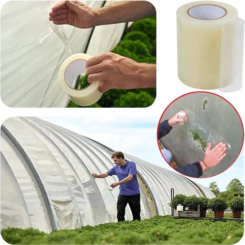 10M UV Resistant Greenhouse Repair Tape Roof Sealing and Repair Tape for Shed and Agriculture Garden Film