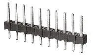 TE Connectivity AMPMODU MOD II Stiftleiste Gerade, 4-polig / 1-reihig, Raster 2.54mm, Lötanschluss-Anschluss, 3.0A,