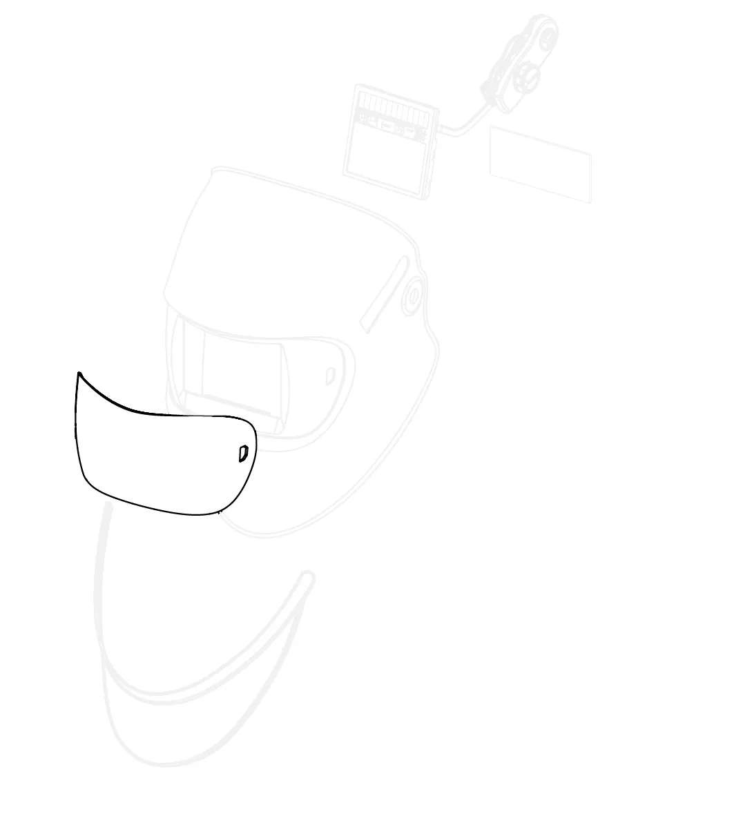 Vorsatzscheibe für Schweißhelm - XuperTop5