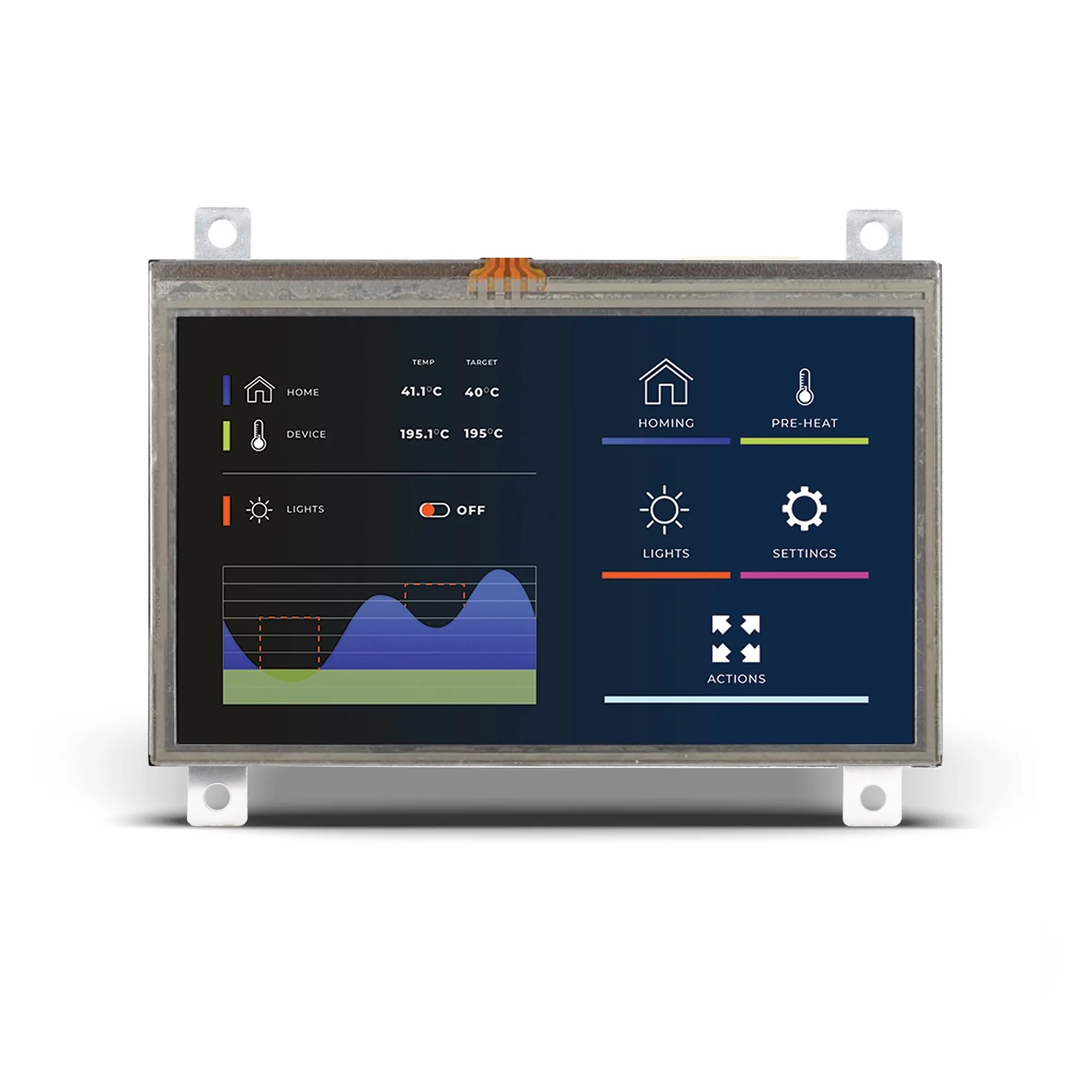 MikroElektronika Mikromedia 4 for STM32F4 Resistive FPI with frame MIKROE-6157 ARM Entwicklungstool Microcontroller ARM