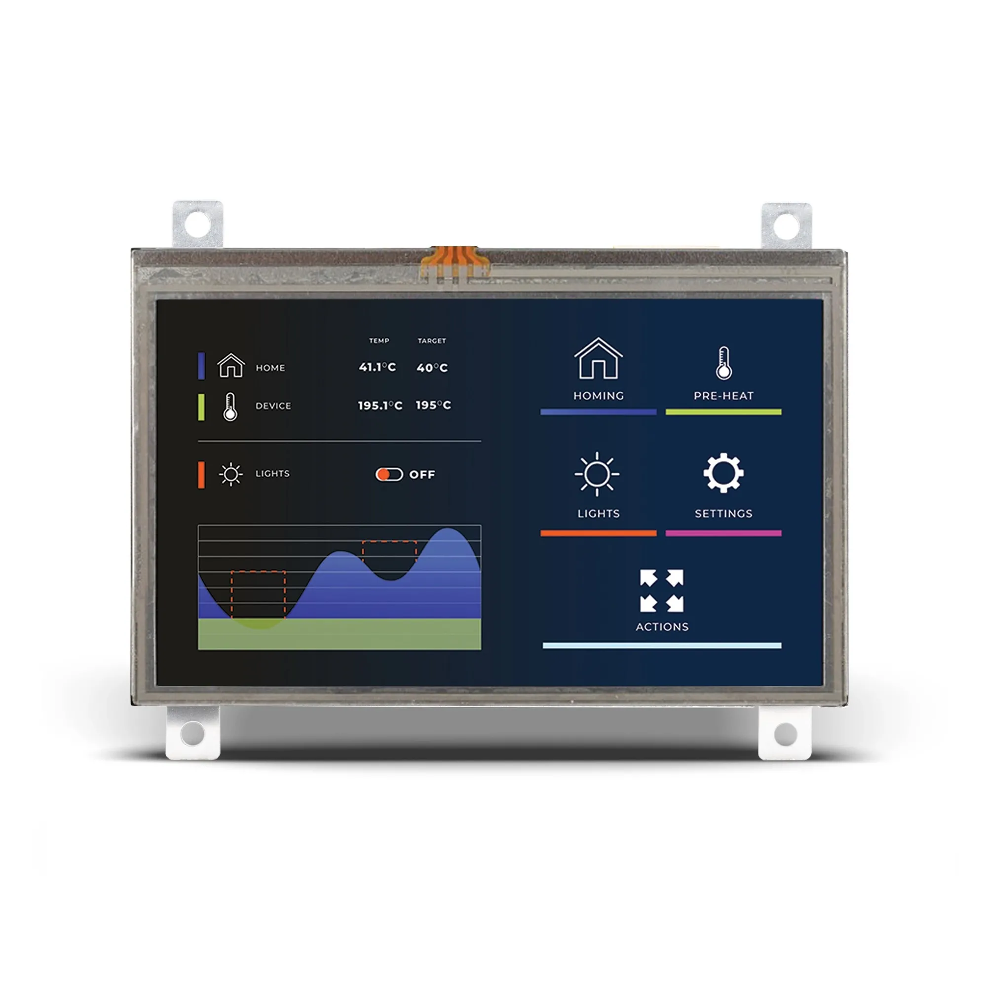 MikroElektronika Mikromedia 4 for STM32F2 Resistive FPI with frame MIKROE-6158 ARM Entwicklungstool Microcontroller ARM