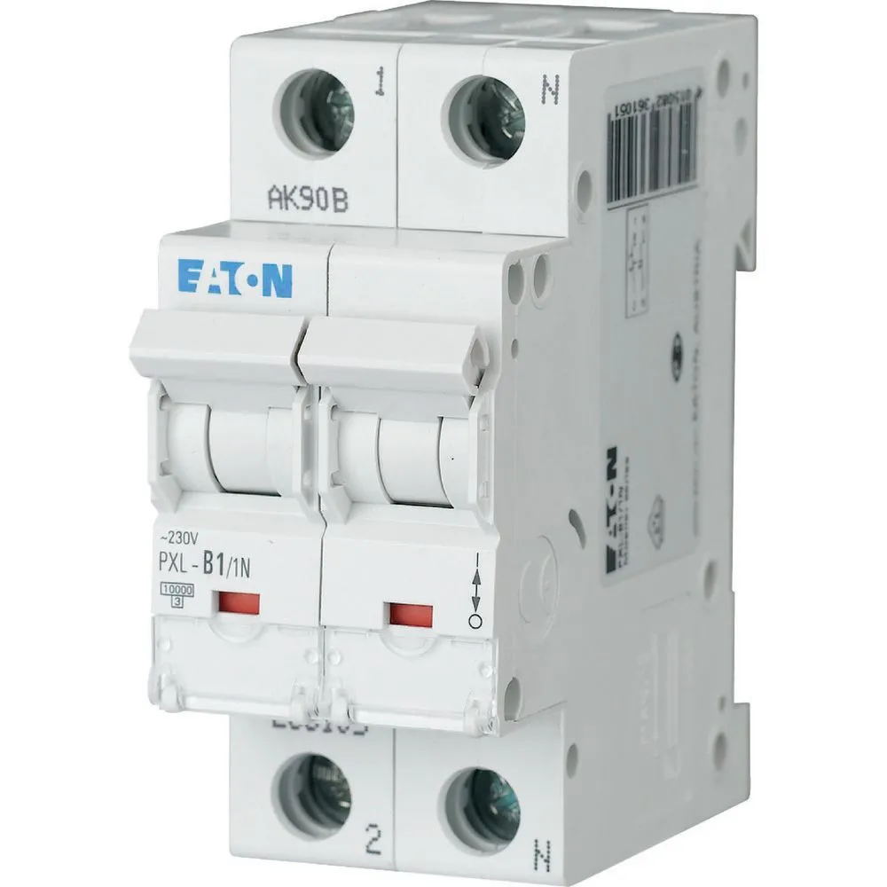 Eaton PXL Leitungsschutzschalter Typ C, Pol 1 1A 230V, Abschaltvermögen 10 kA xPole - PXL