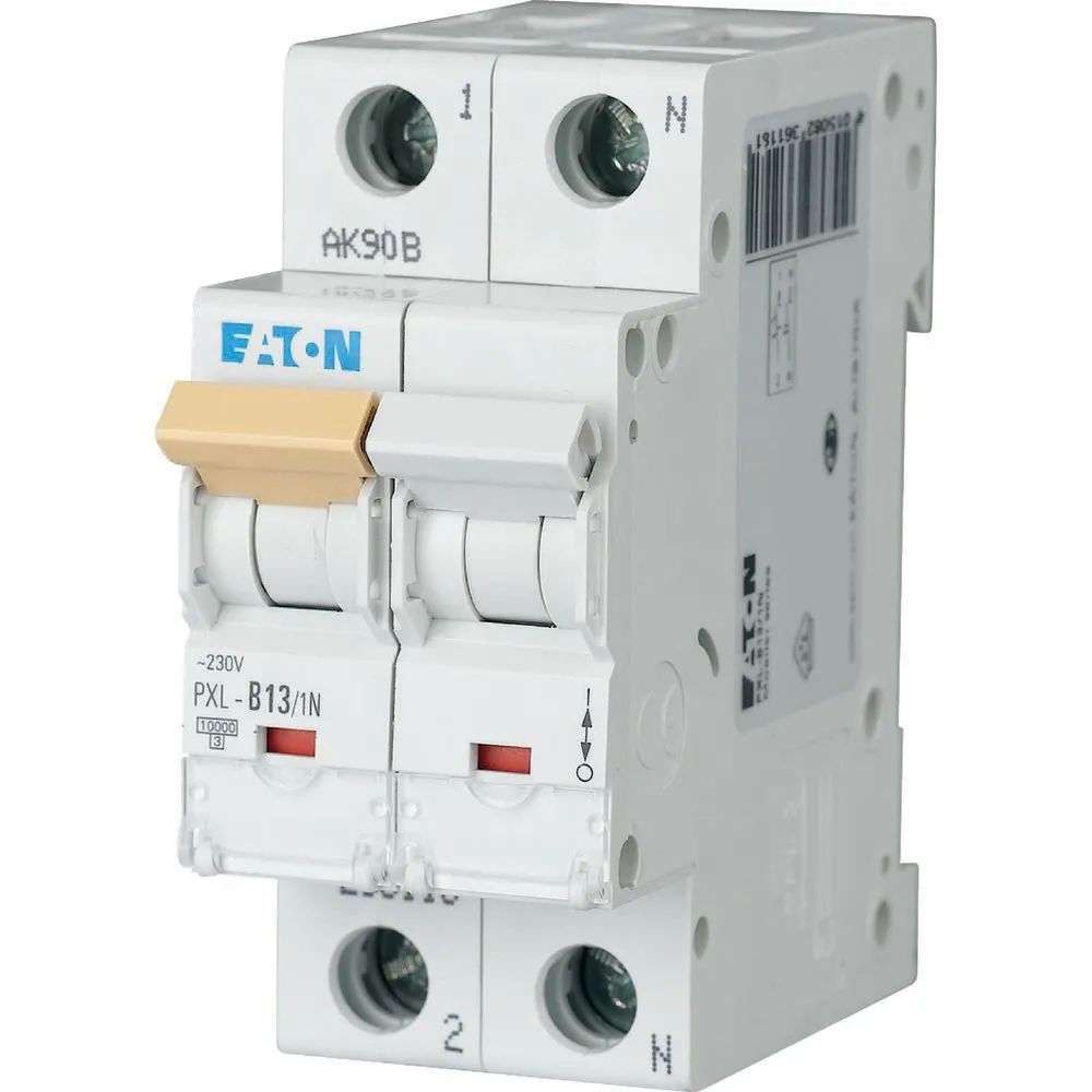 Eaton PXL Leitungsschutzschalter Typ D, Pol 1 13A 230V, Abschaltvermögen 10 kA xPole - PXL