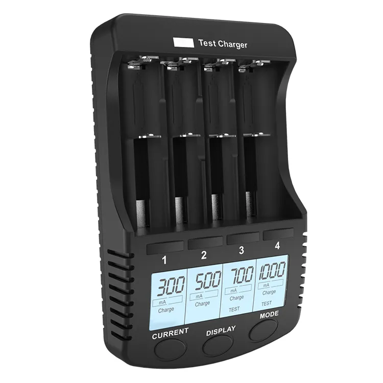 RS PRO Akkuladegerät für 4 für 4 Lithium-Ion/NiCd/NiMH Akkus CD A, AA, AAA, C, 3,7 V Li-Ion, 1,2 V Ni-MH, SC,