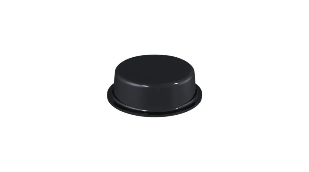 RND Selbstklebende Füße, Klebstoff, Zylindrisch, 6.2mm, Schwarz, ø 20mm, Polyurethan, L. 20mm, B. 20mm