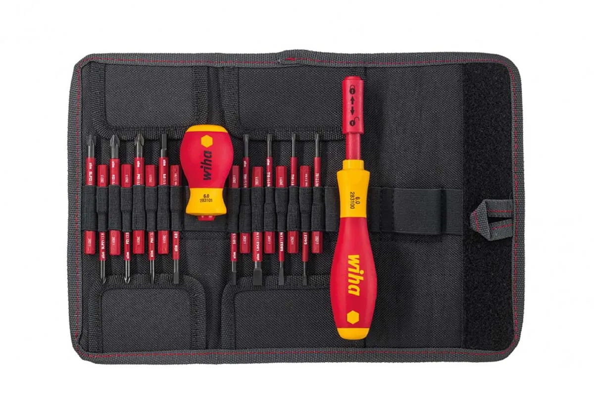 Wiha Schlitz, Sechskant, PHILLIPS®, POZIDRIV, TORX® Schraubendreher-Bitsatz Sechskant 3, Sechskant 4, Sechskant 5, PH1,