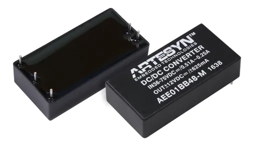 Artesyn AEE15W-M DC/DC-Wandler 15W 12 V dc IN, 15V dc OUT / 1A Durchsteckmontage 4.2kV dc isoliert