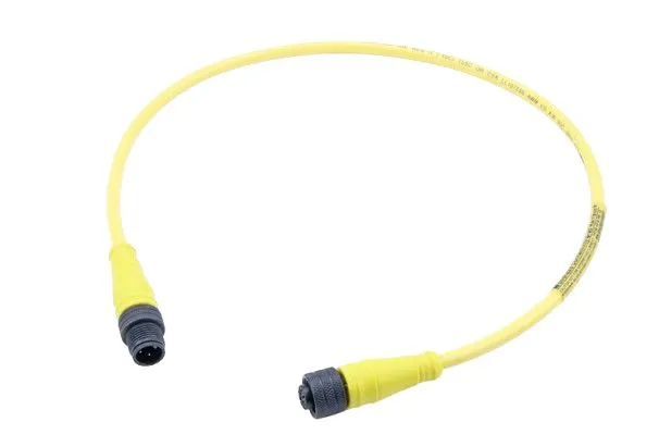 Molex 120066 Rundsteckverbinder 4-adrig, Buchse gerade / M12 Stecker gerade, Länge 3m