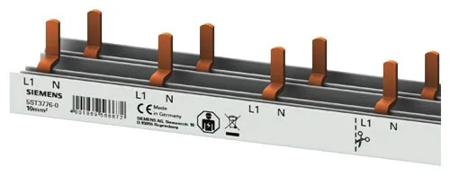 Siemens 5ST Sammelschiene, 1 -phasig, 230V 63A, Kupfer, 35.2mm Raster, SENTRON Reihe