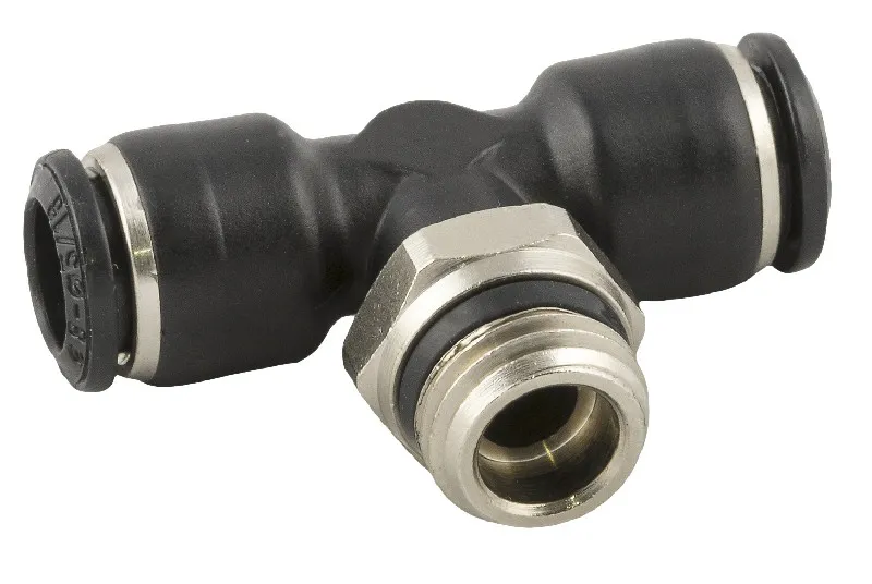 RS PRO 55000 4-mm-Steckanschluss x 4-mm-Steckanschluss Steckfitting, Gewinde-zu-Rohr, Messing, G1/8 Stecker, 20 bar