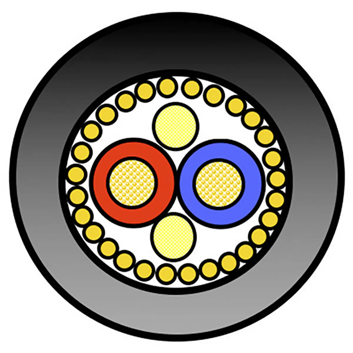 Belden 70040 Audiokabel Mikrofonkabel 2-adrig 0,22 mm² PE, Außen-ø 6.1mm, L. 100m