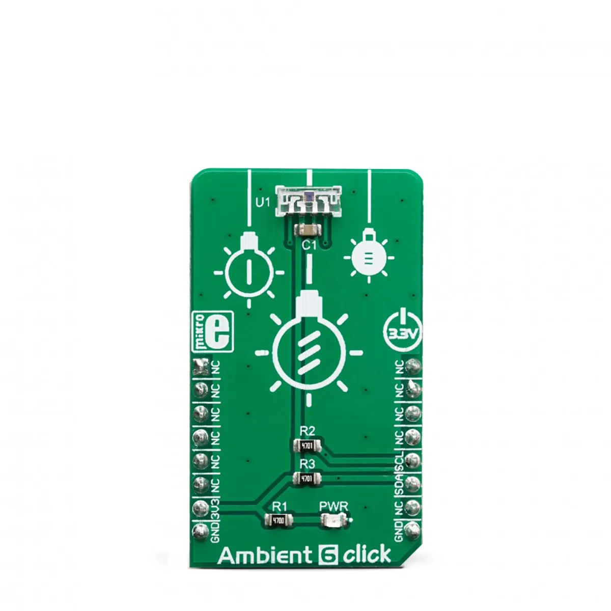 MikroElektronika VEML7700 Ambient 6 Click  Entwicklungskit, Lichtsensor