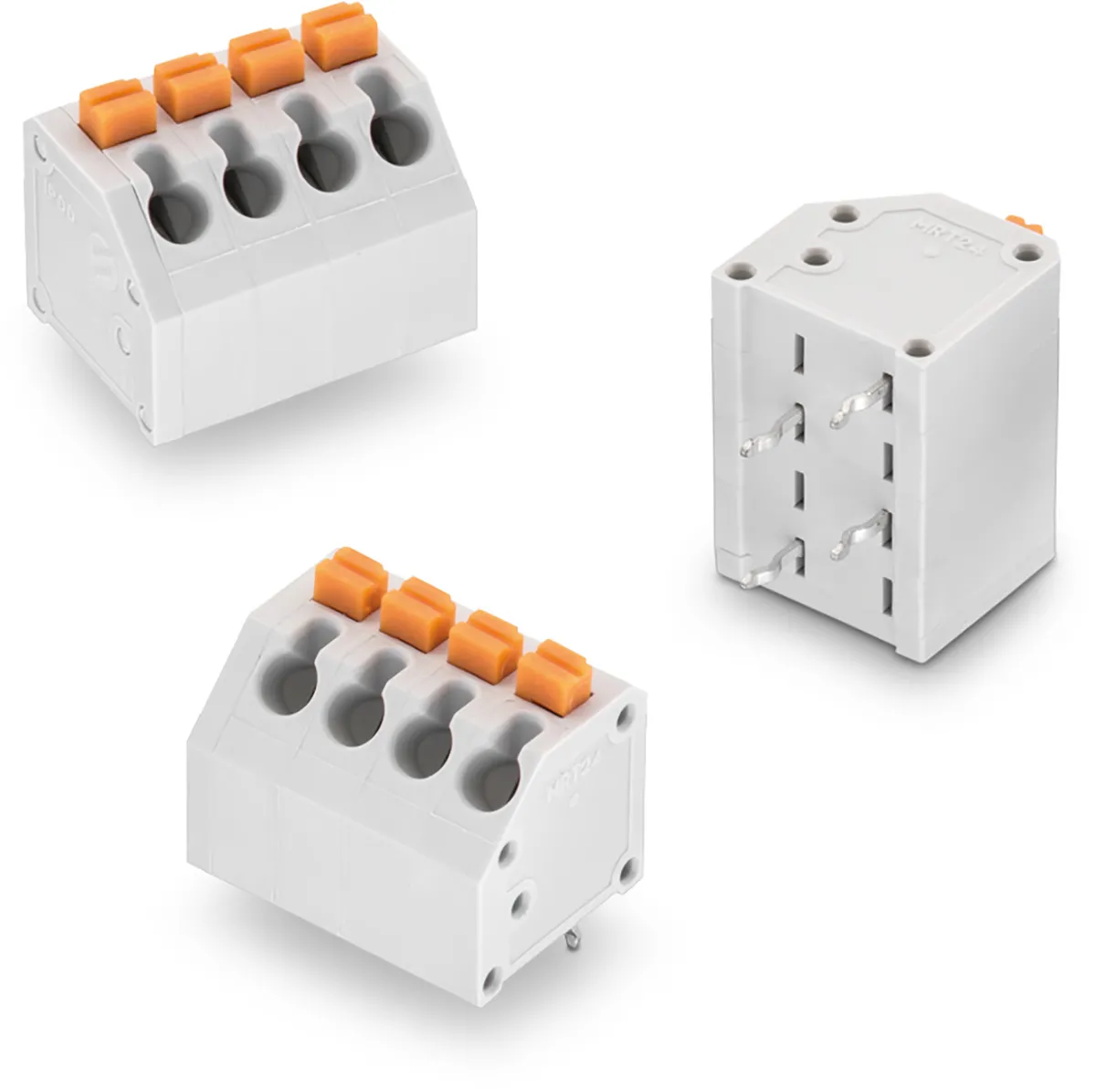 Würth Elektronik 4123 Printklemme 45 ° für Durchsteckmontage 12-polig / 1-reihig, Raster 3.81mm