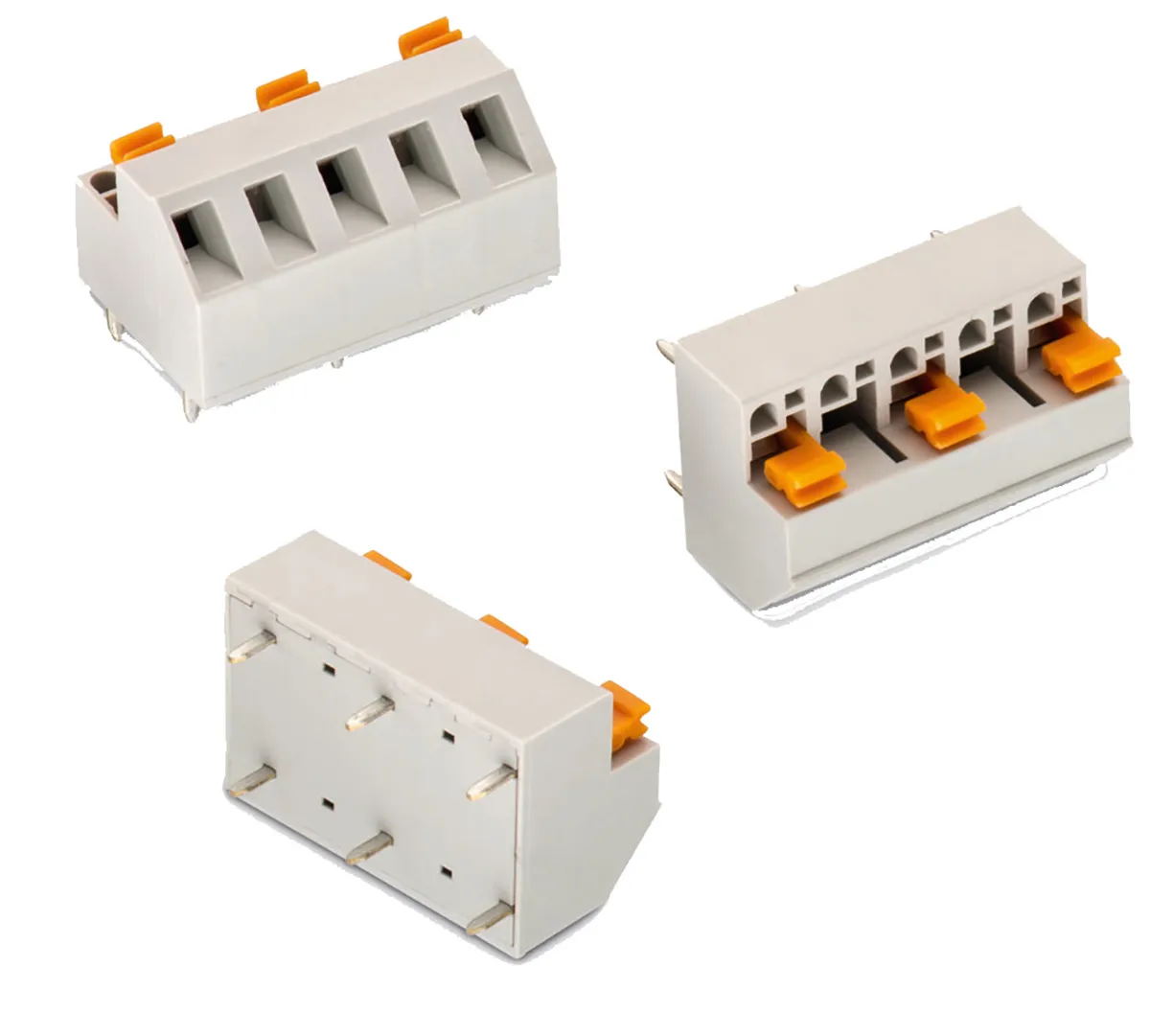 Würth Elektronik 4156 Printklemme 45 ° für Durchsteckmontage 2-polig / 1-reihig, Raster 10.16mm