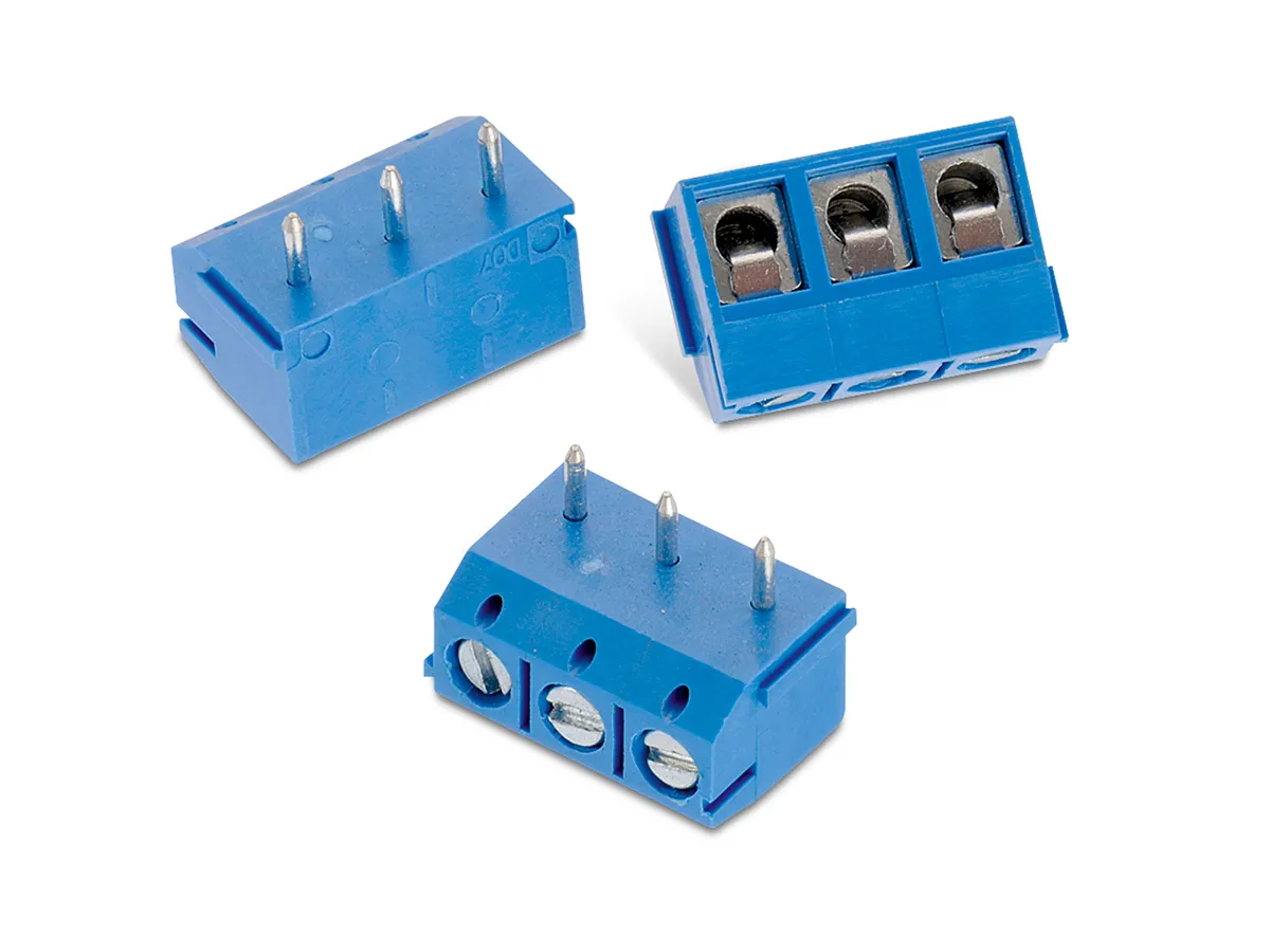 Würth Elektronik 1047 Printklemme Vertikal für Durchsteckmontage 3-polig / 1-reihig, Raster 5mm