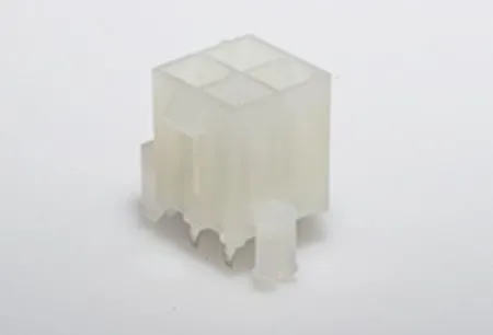 Molex Mini-Fit Jr. Leiterplatten-Stiftleiste Vertikal, 4-polig / 2-reihig, Raster 4.2mm, Ummantelt