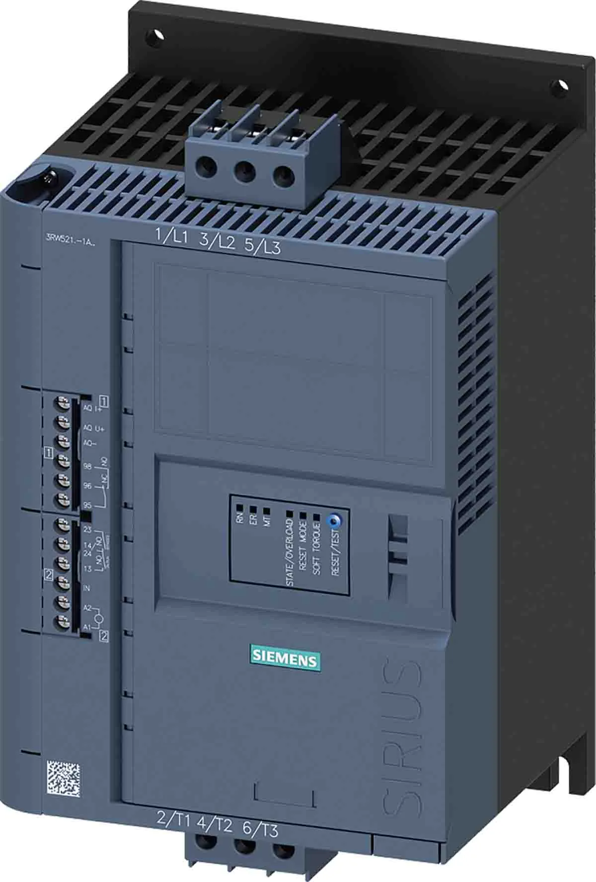 Siemens SIRIUS 3RW 3RW52 Sanftstarter 3-phasig 7,5 kW, 600 V AC / 13 A