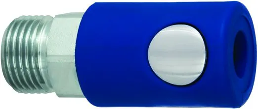 RS PRO Pneumatische Schnellsteckkupplung Stahl zinkplattiert, 1/4 in Male, Mit Gewinde ISO 6150 B-12