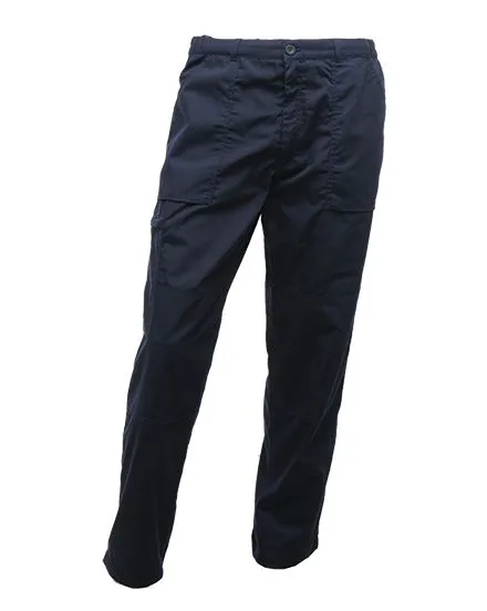 Regatta Professional Men's Lined Action Trousers Herren Arbeitshose, Polycotton Marineblau Wasserabweisend / 36Zoll x