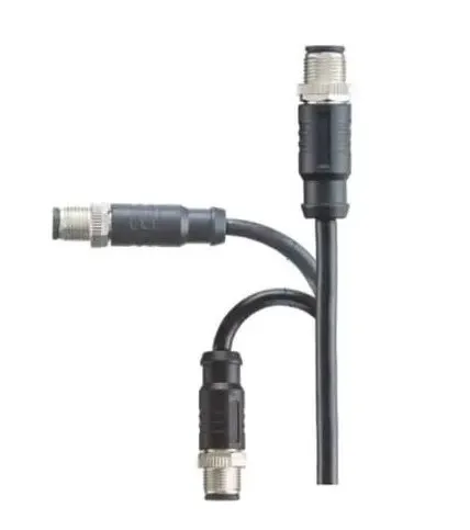 Amphenol M12A konfektioniertes Sensorkabel, Stecker gerade, Länge 2m