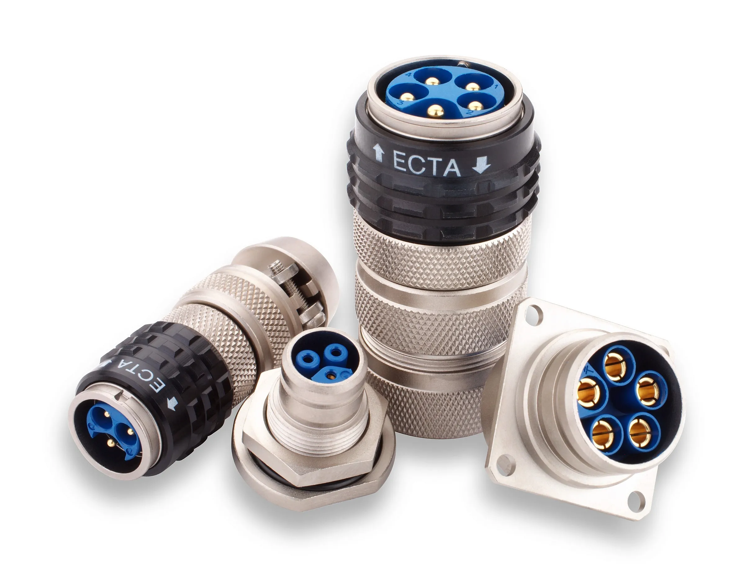 Amphenol ECTA 133 Rundsteckverbinder Stecker 12-polig, Lötanschluss IP66, IP67