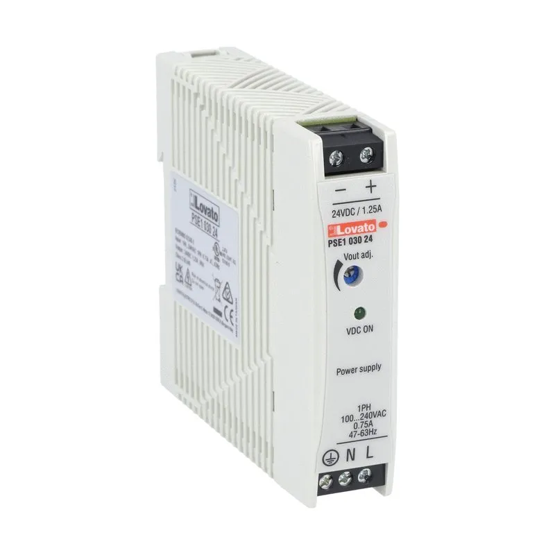 Lovato PSE1 DIN-Schienen Netzteil Getaktet 24V dc / 1.25A 30W 100 → 240V ac