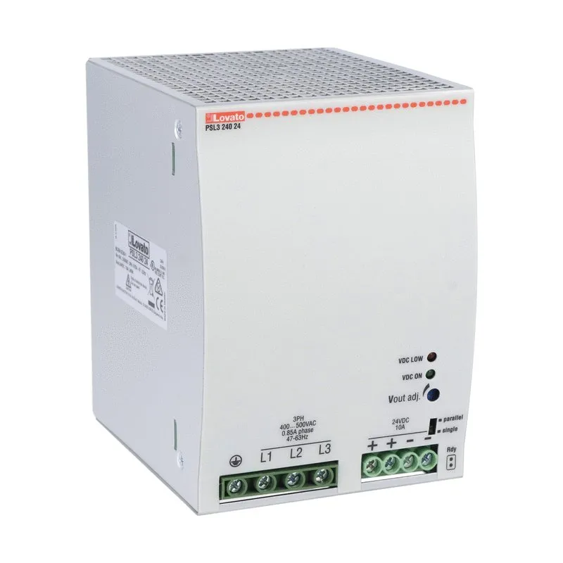 Lovato PSL DIN-Schienen Netzteil DIN-Schienen Netzteil 24V dc / 10A 240W 400 → 500V ac