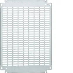 Hager Edelstahl Montageplatte, 343mm x 630mm